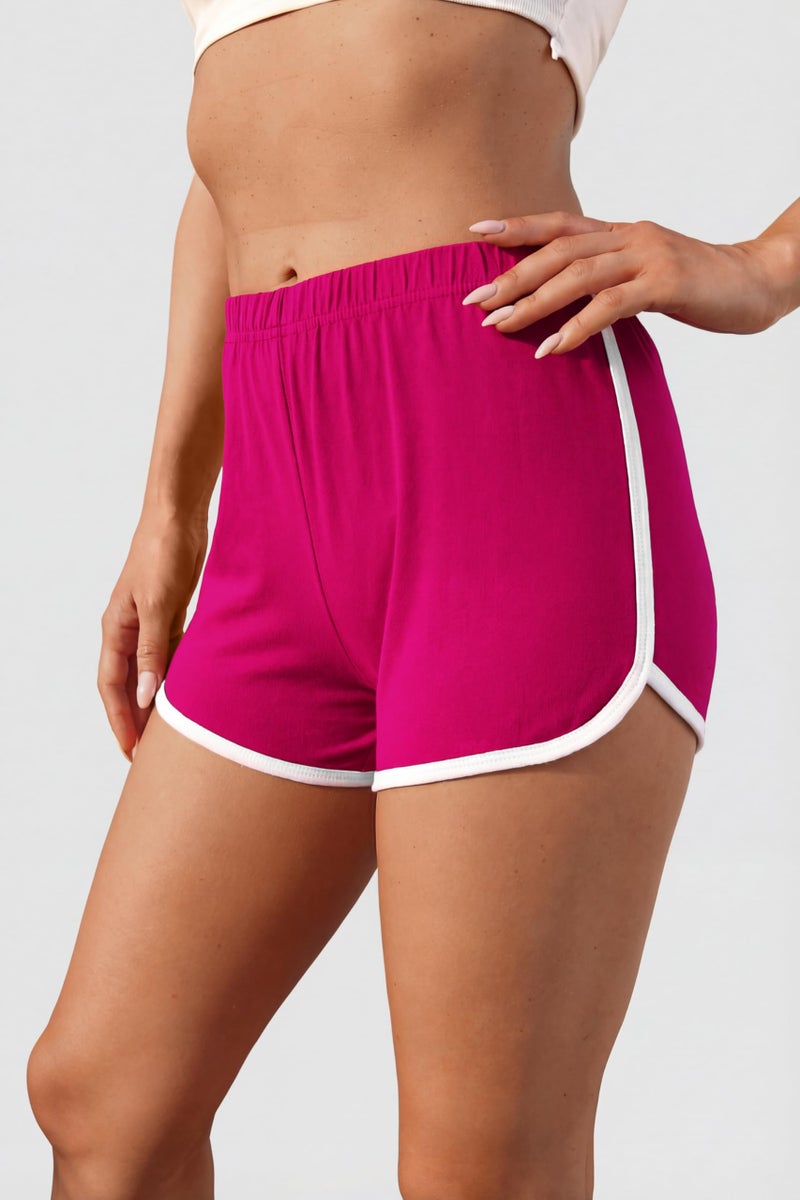 URATOT Women's Cotton Shorts Gym Shorts Yoga Shorts Summer Running Active Shorts Dance Elastic Shorts, Pack of 2 - Image 3